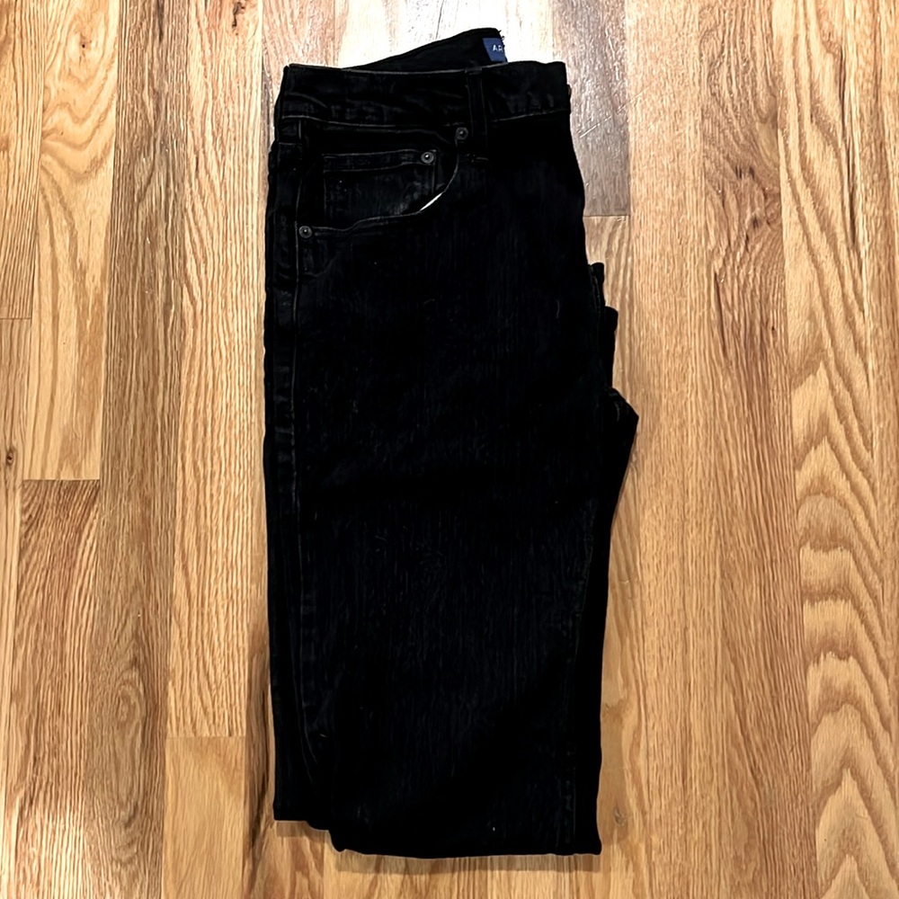 Arizona Black Jeans 32x30 Slim Straight Flex